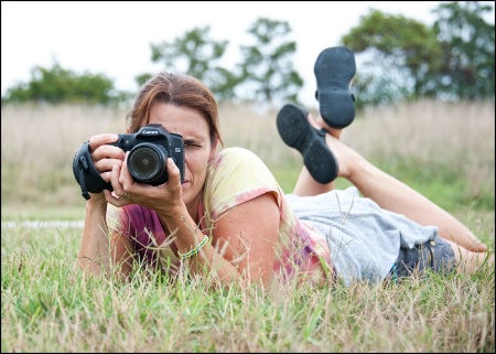 Deb in the Grass at the Arbortorineum