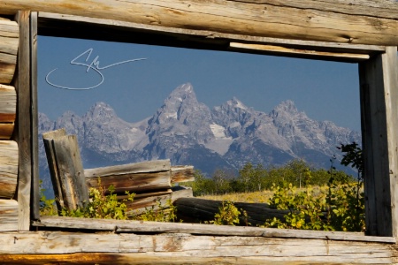 Framing the Tetons (Landscape)