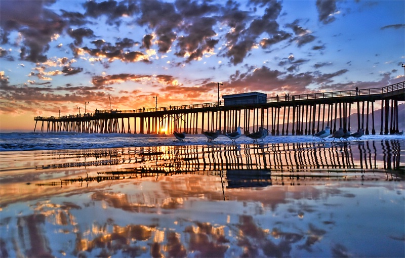 Pismo Beach California August Sunset