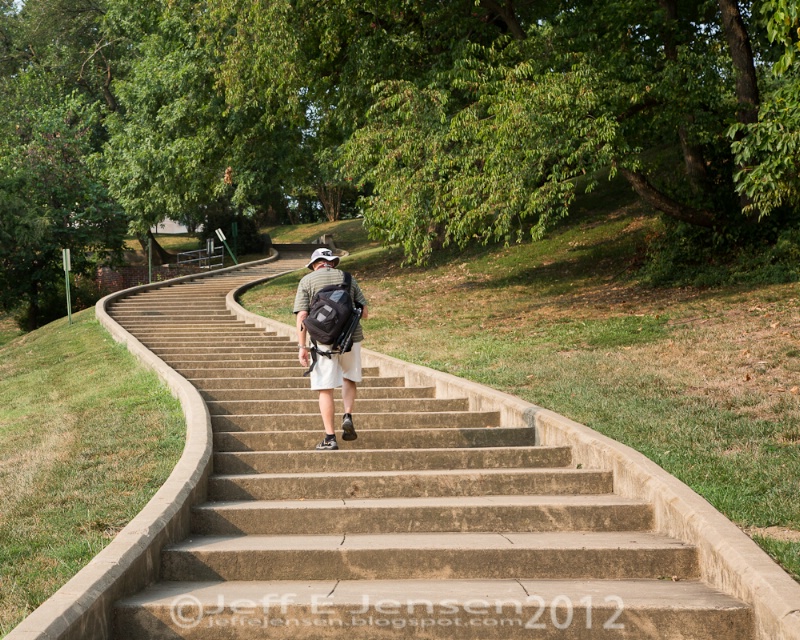 Stephen on the Stairs