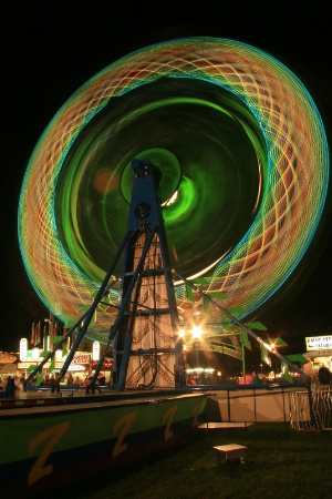 colorful fair ride