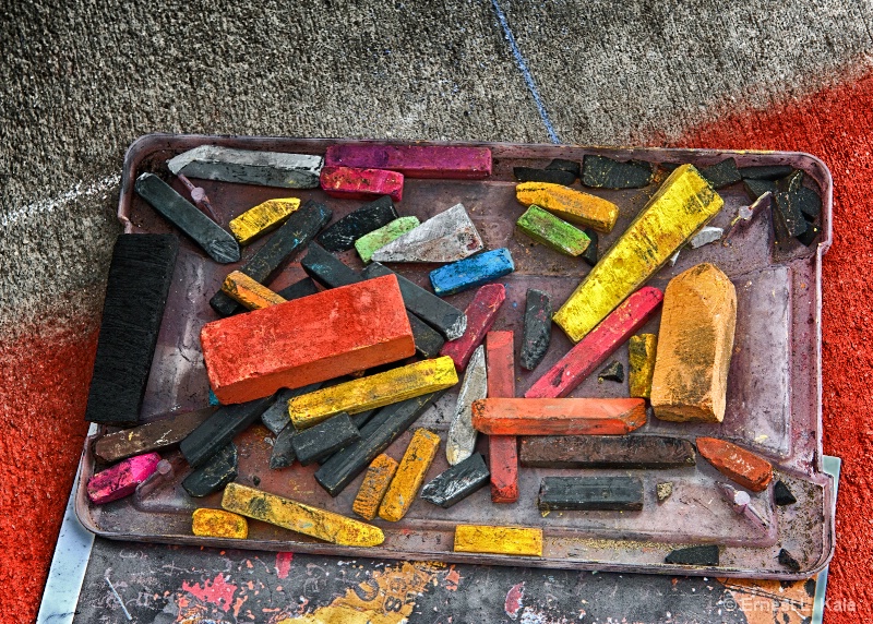 Sidewalk Artist Chalk Box