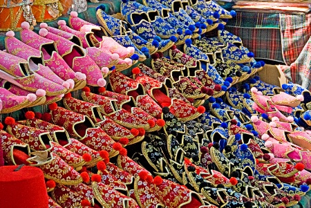 Slippers-bazaar in Istanbul !