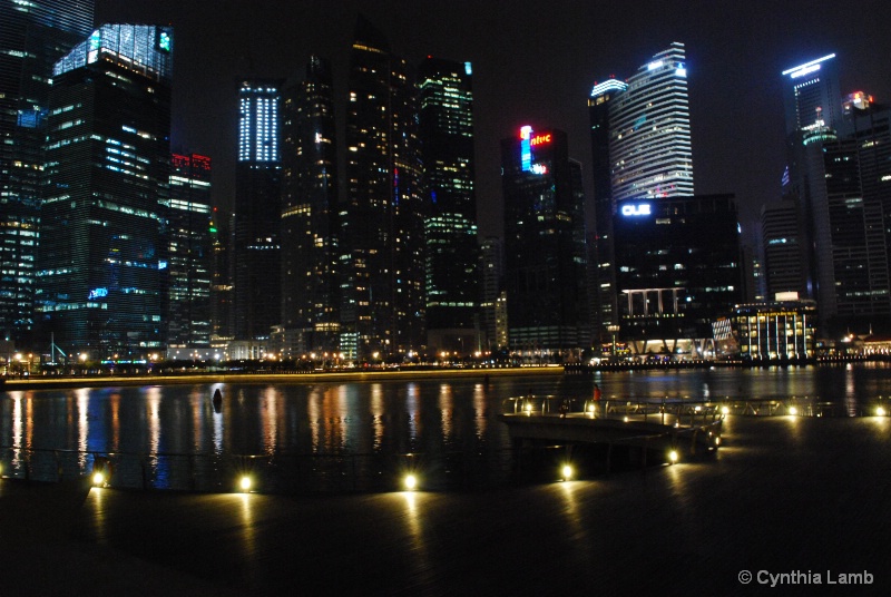 Marina Bay ground lights