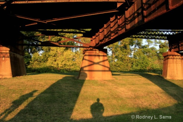 Railroad Bridge Shadows