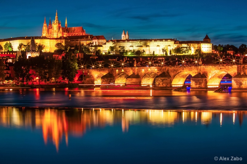 Twilight over Prague Castle