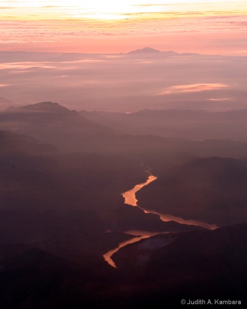 misty purple twilight