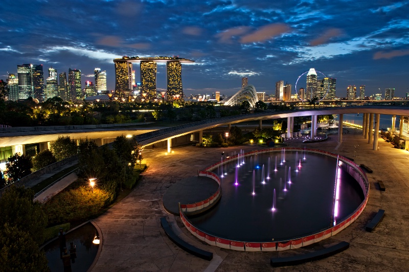 Dusk over the city