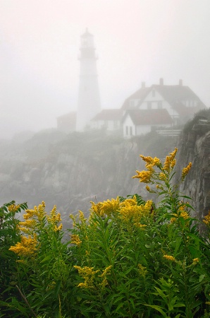 Portland Headlight in Fog