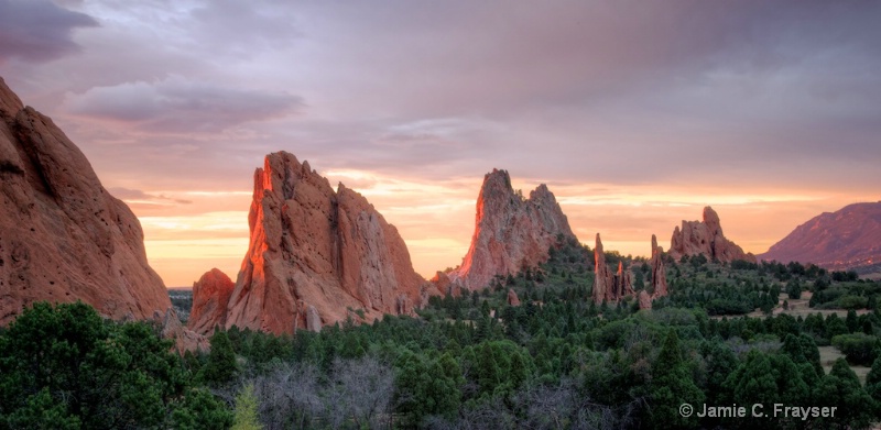 Sunrise at Garden of the Gods