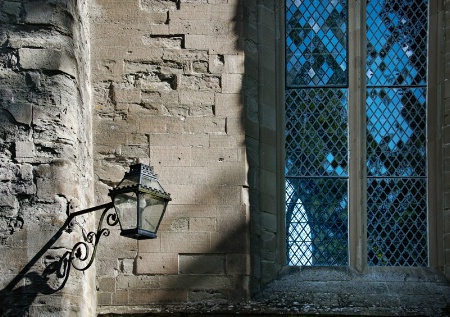 Lamp and Church Window