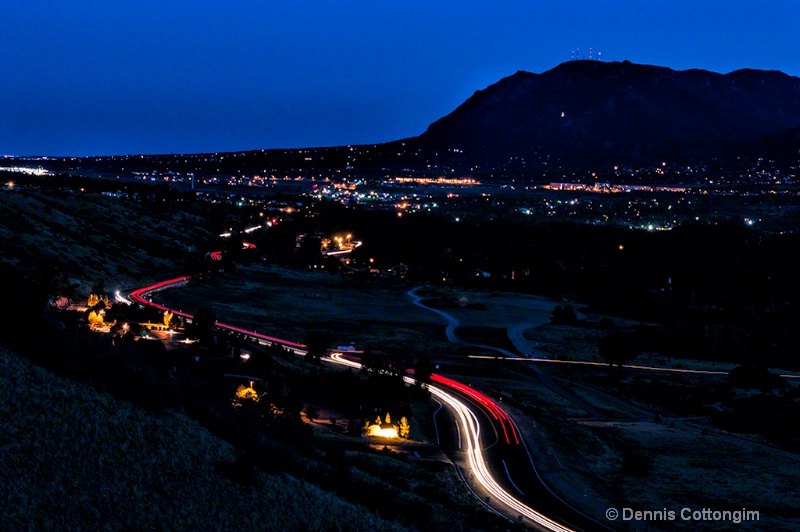 Cheyenne Mountain at Twilight - ID: 13312200 © Dennis K. Cottongim
