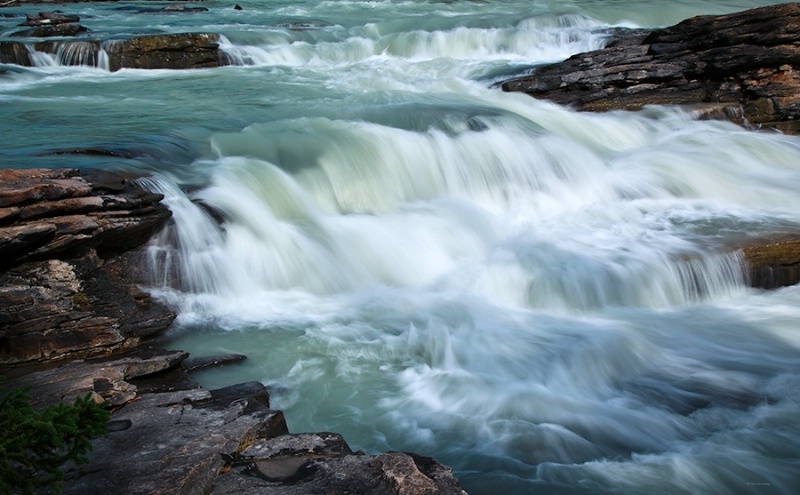Athabasca River and Falls