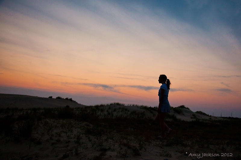 Girl on Dand Dunes