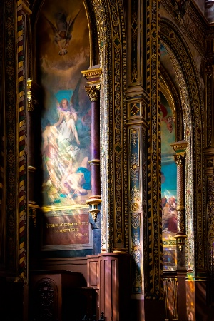 Golden Light - Paris Church in Les Halles