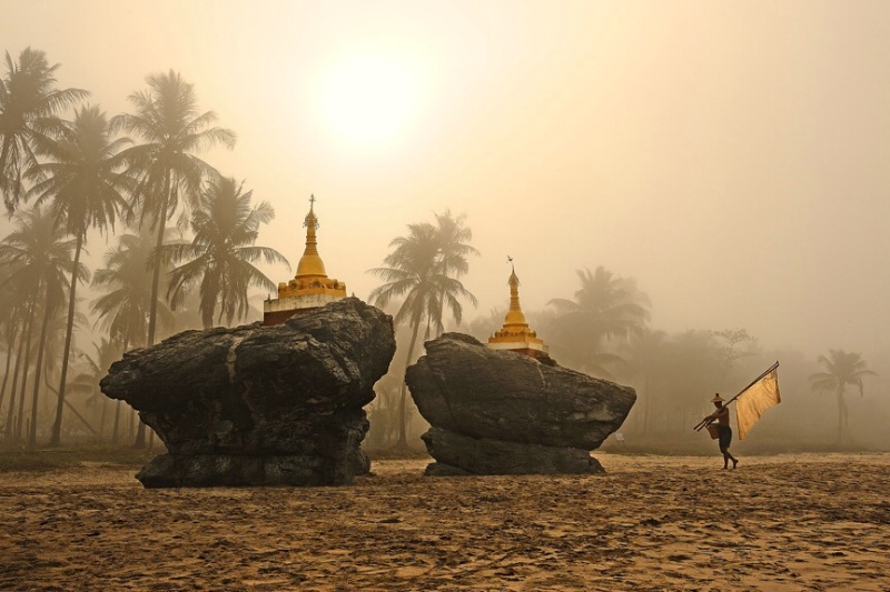 Ngwesaung beach Myanmar 
