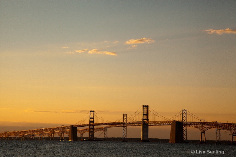 Sunrise at the Chesapeake Bay Bridge