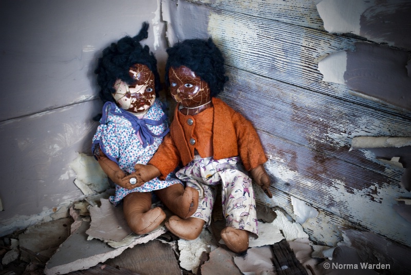 Two Dolls in the Corner