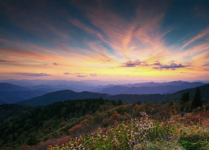 Blue Ridge Sunset - ID: 13371761 © Steve Owen