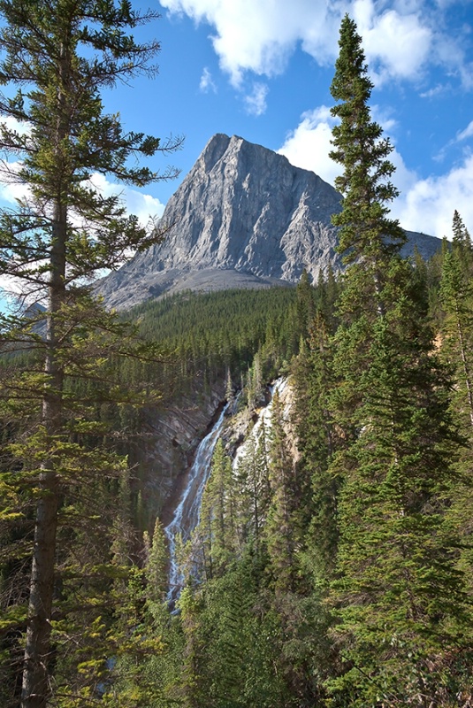 Ha Ling Peak and Waterfall