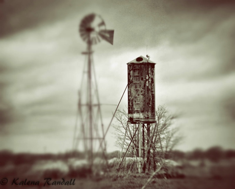 Old Water Tower Miniature