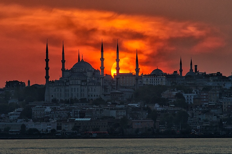 Blue Mosque at Sunset