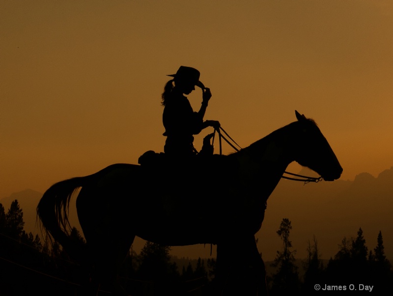 Cowgirl Silhouette