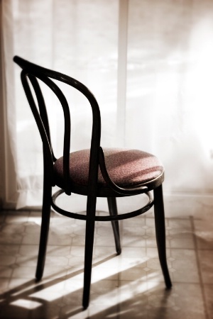 Chair in the morning