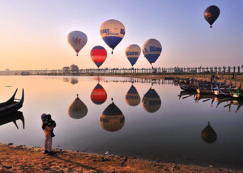 U Pain bridge Myanmar 