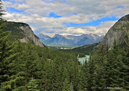 "The Million Dollar View"  Bow River & Val