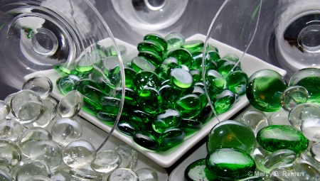 Green Glass & Stemware