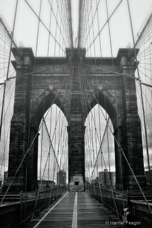 Brooklyn Bridge With Fog 