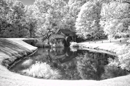 Mabry Mill, Blue Ridge Parkway, Virginia Infrared