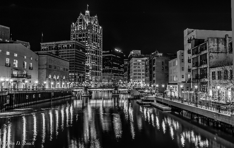 Milwaukee at Night - ID: 13408826 © John D. Roach