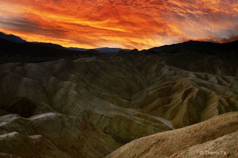 Zabriskie Point at Dawn (Death Valley)