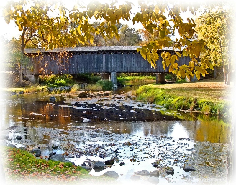 Cedarburg Covered Bridge - ID: 13427935 © John M. Hassler