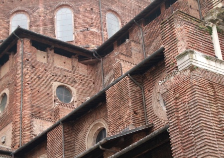 Cathedral walls from Pavia
