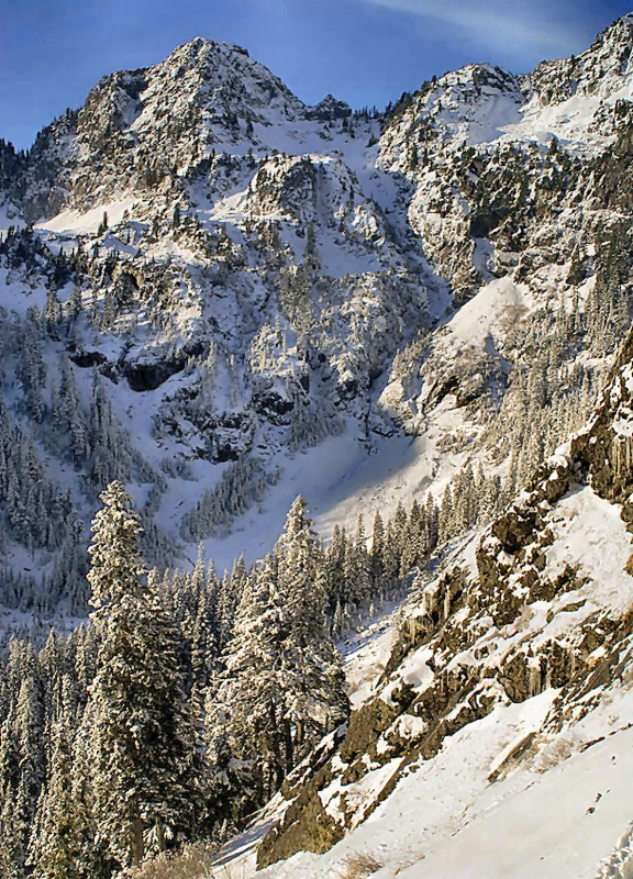 First Snow Below Bryants Peak