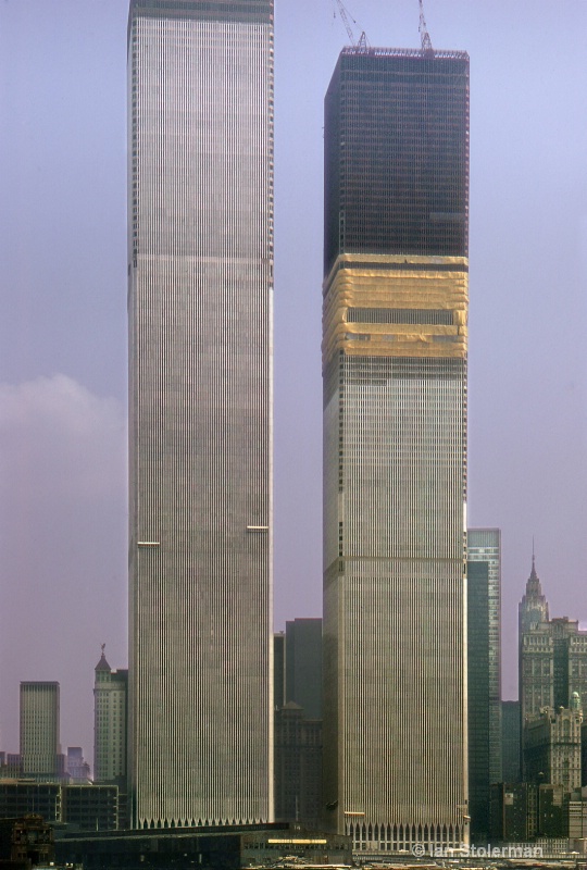 Twin Towers under construction