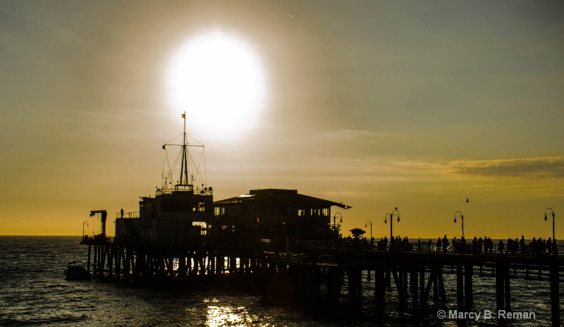 Sun Setting on Pier