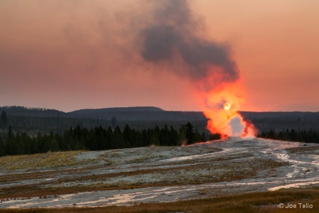 Lighting Up Old Faithful