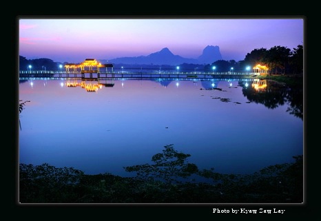 Zwekapin mountain over the beautiful Myanmar 