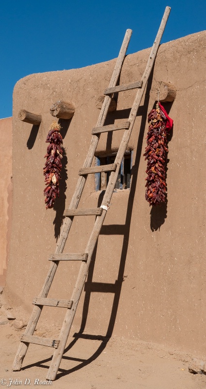 A Taos Pueblo Ladder