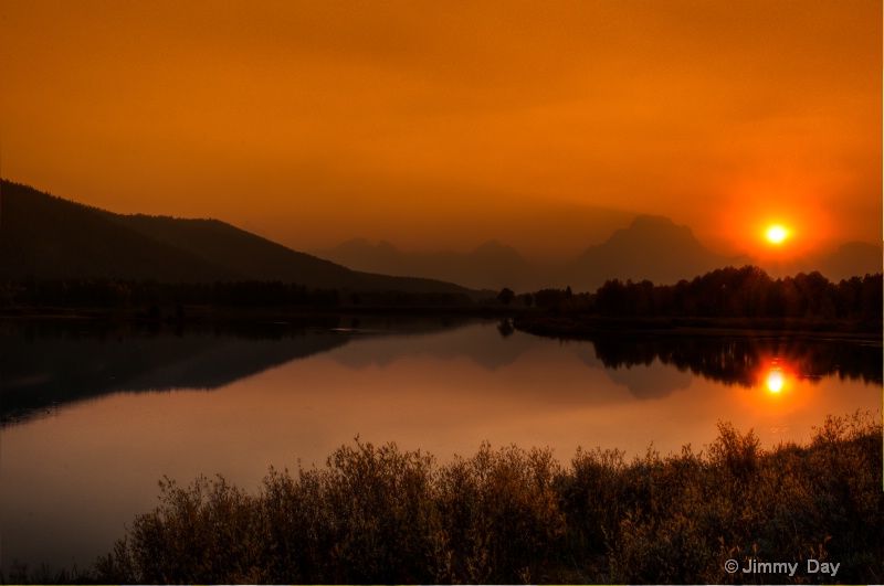 Oxbow Bend Sunset