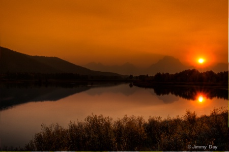 Oxbow Bend Sunset