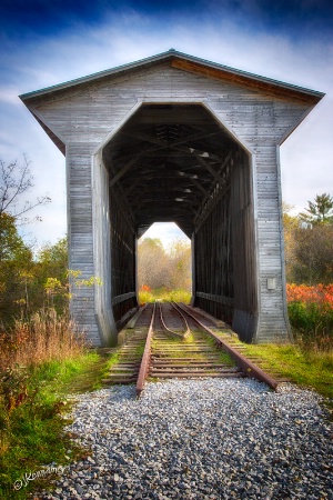 Covered Bridge - For Trains Only!