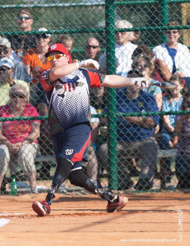 <b>Joshua Wege #23 watches his 1st of 2 homers</b>