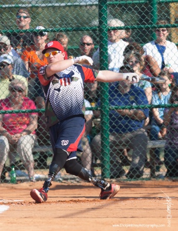 <b>Joshua Wege #23 watches his 1st of 2 homers</b>