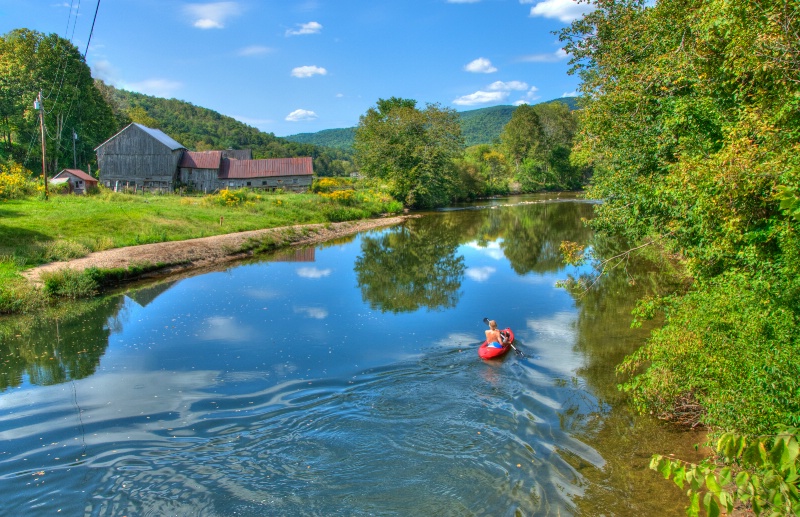 up a lazy river