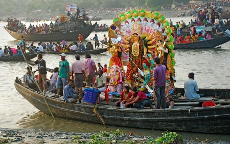 Immersion of goddess durga